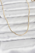 14K Gold Renk İnce Kare Zincirli Model 60 Kadın Kolye