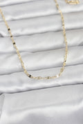 14K Gold Renk Yassı Gemici Zincir Model 60 Kadın Kolye