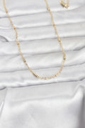 14K Gold Renk Bar Zincir Model 60 Kadın Kolye
