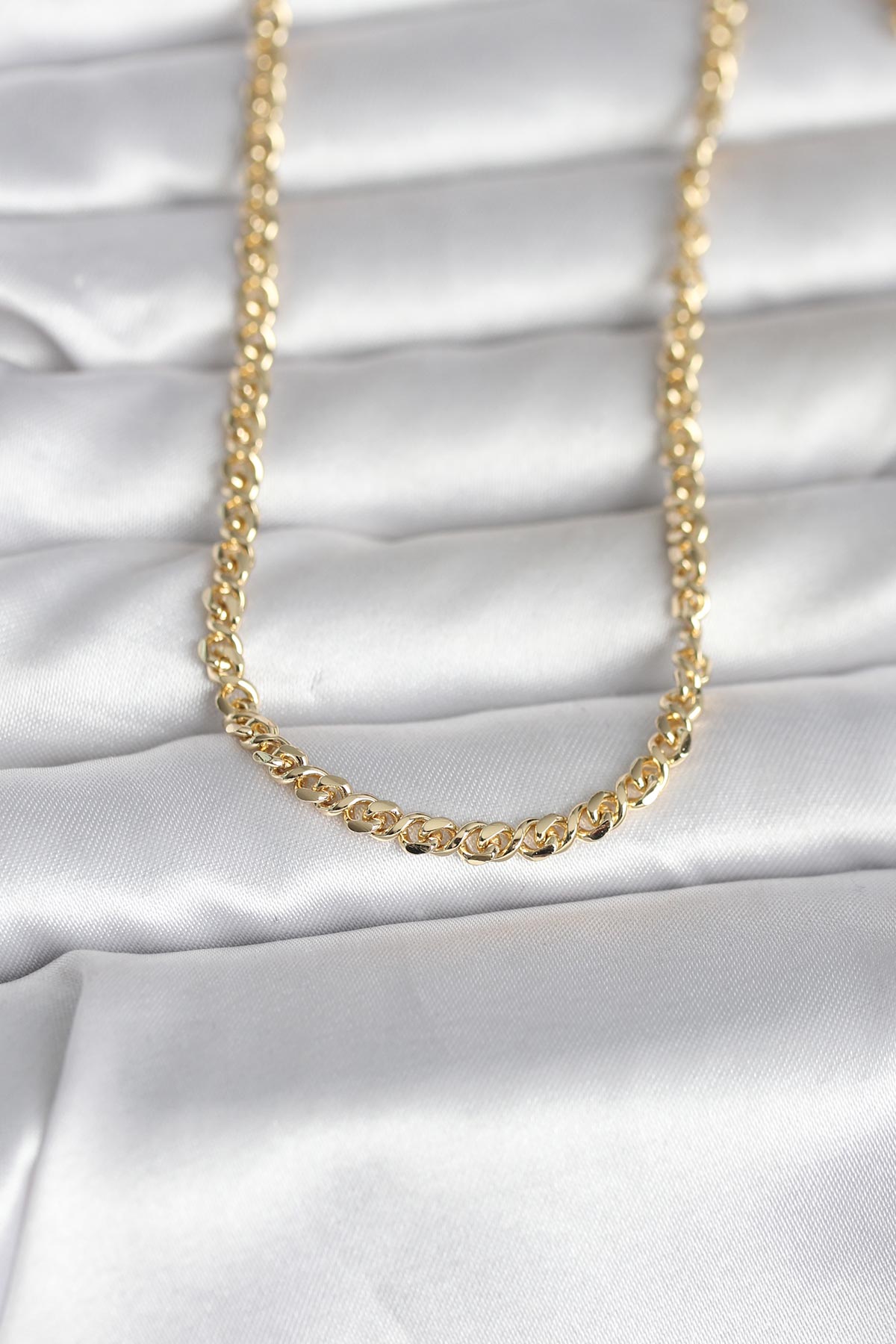 14K Gold Renk Zincir Model 60 Kadın Kolye