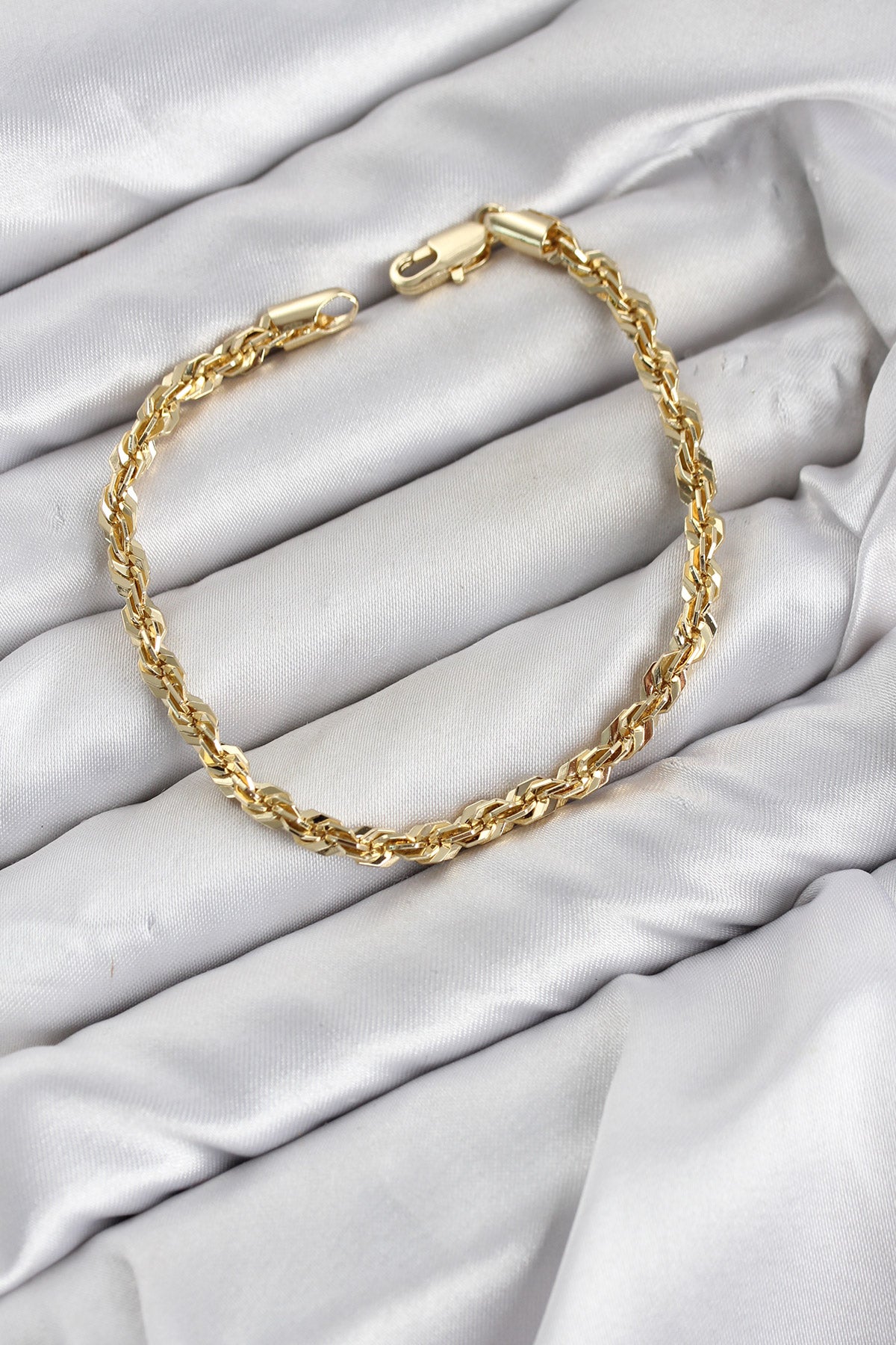 Singapur Model Zincir Gold Renk Kadın Bileklik