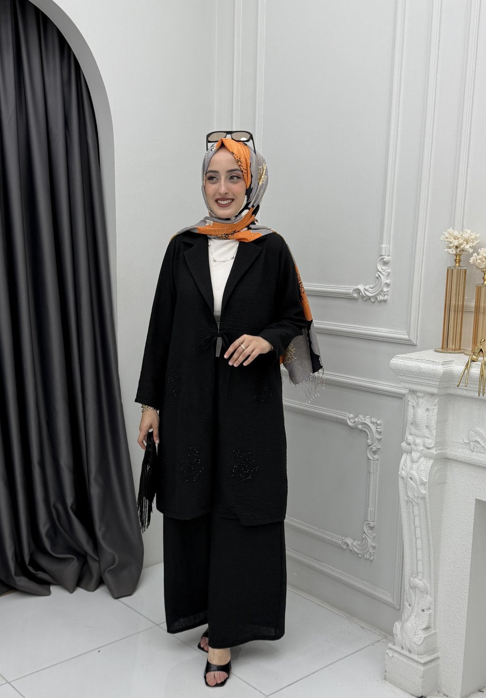 Açelya Takım Siyah
