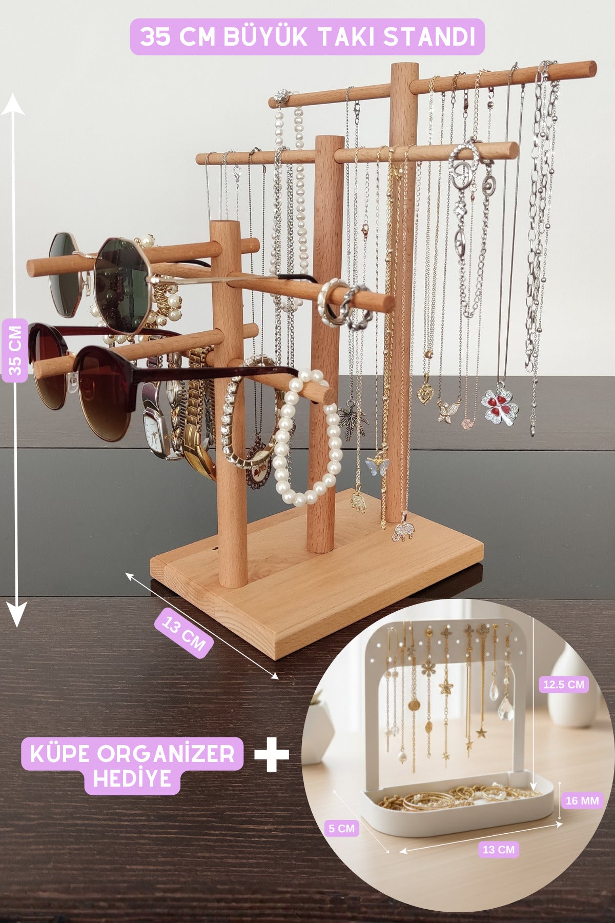 Takı Organizer Takı Askısı 35 Takı Standı Kolye Askısı Takı Düzenleyici