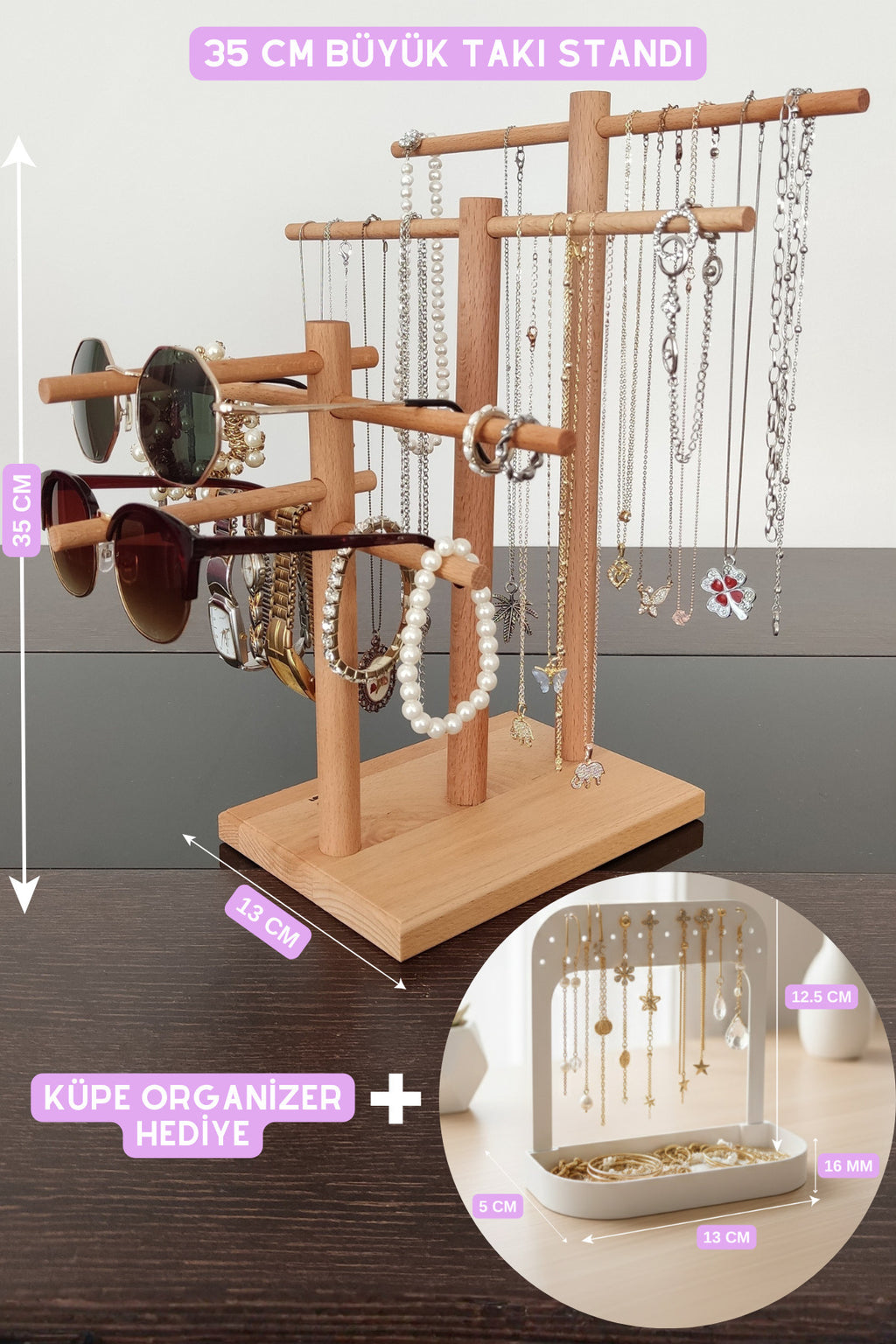 Takı Organizer Takı Askısı 35 Takı Standı Kolye Askısı Takı Düzenleyici