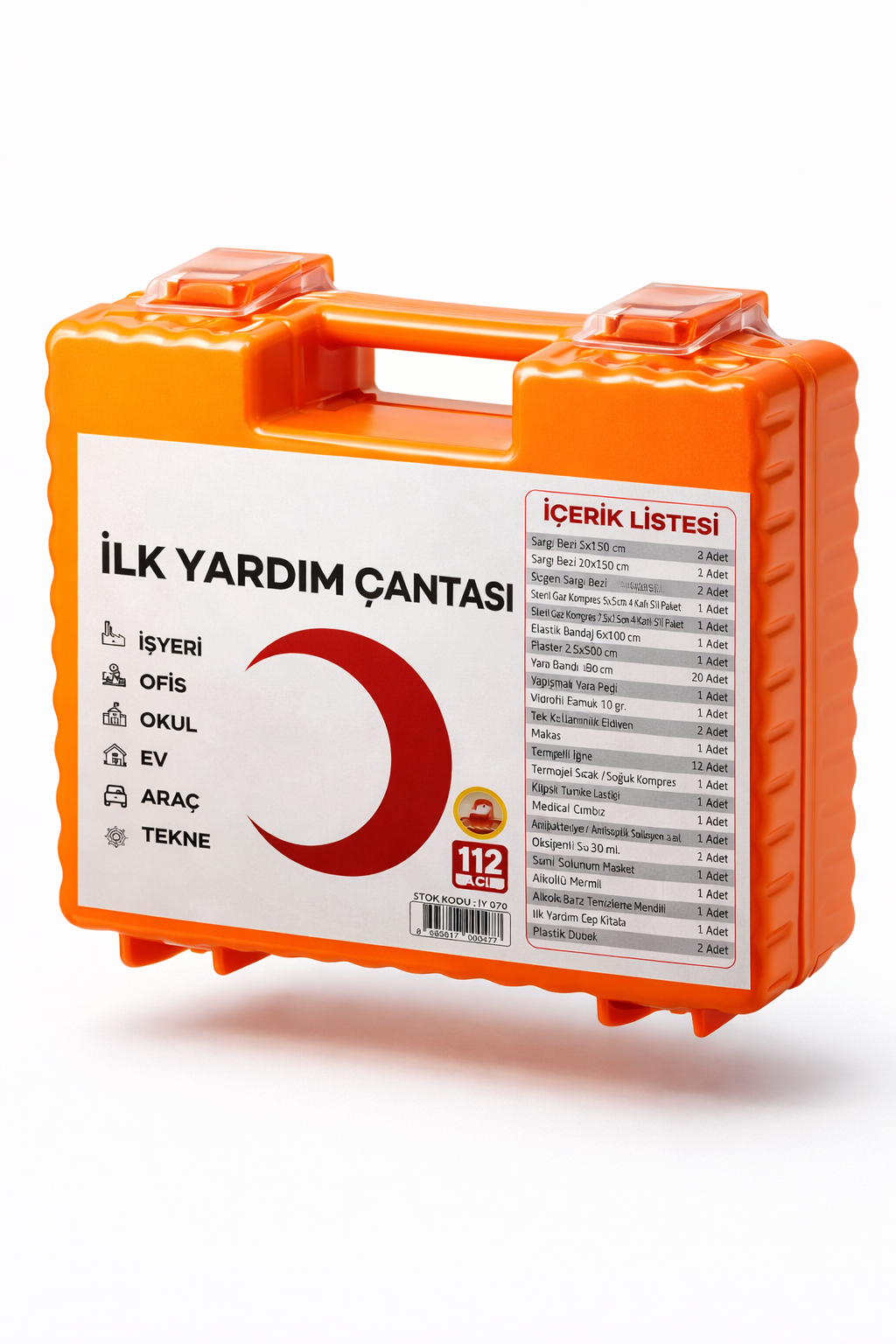 Acil İlk Yardım Çantası Seti – Araç, Ev, Ofis ve Kamp İçin Tam Donanımlı İlk Yardım Kiti