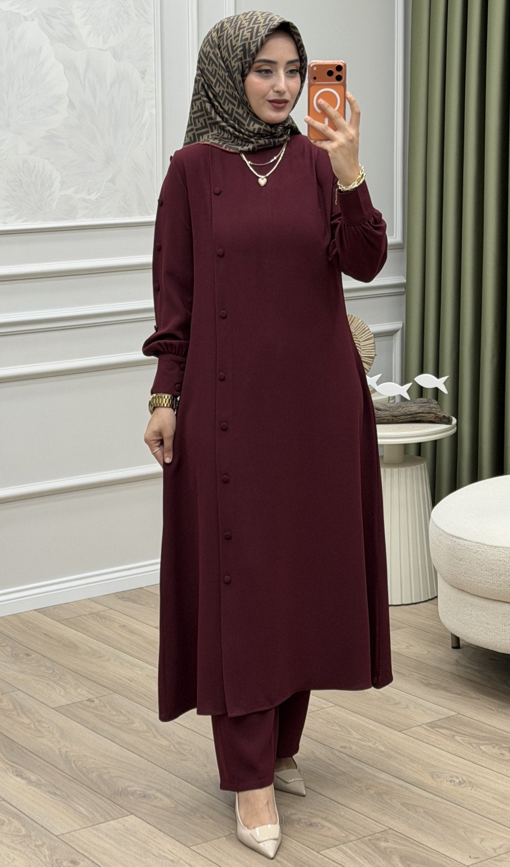 Çiğdem Takım Bordo