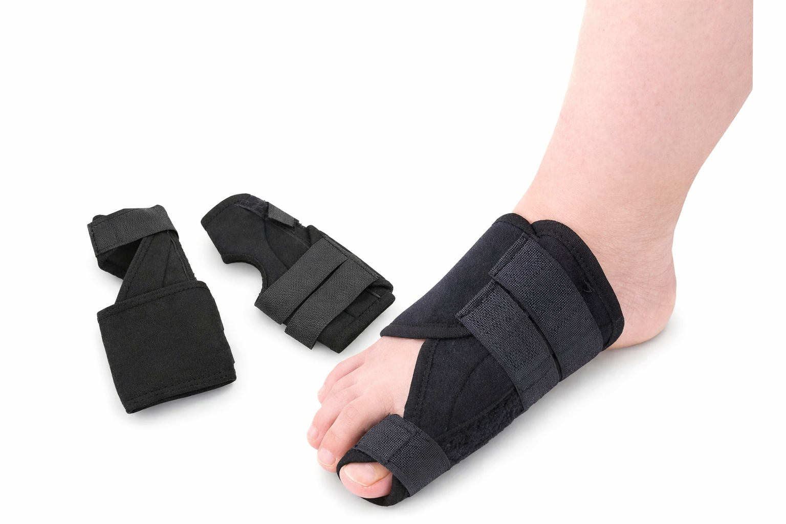 Halluks Valgus Gece Ateli 2'li Set – Baş Parmak Destekleyici, Ayarlanabilir & Bunyon Düzeltici