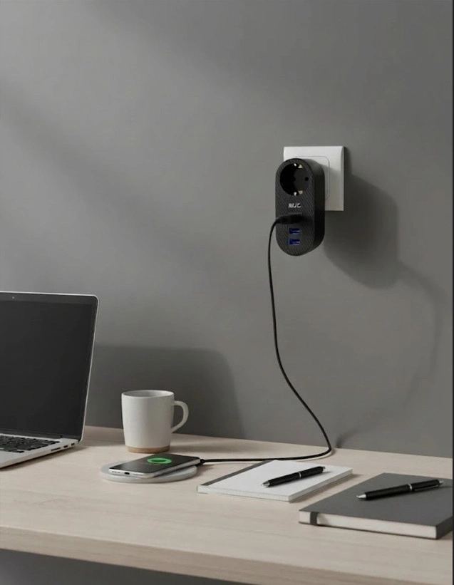 Ftr-07 2xusb 1xtypec Termal Akım Korumalı Isıya Dayanıklı Tekli Priz
